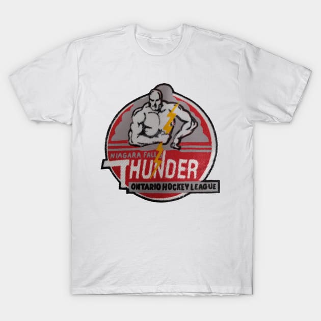 Niagara Falls Thunder OHL Hockey Team Jersey Alternate Logo T-Shirt by DirtyD